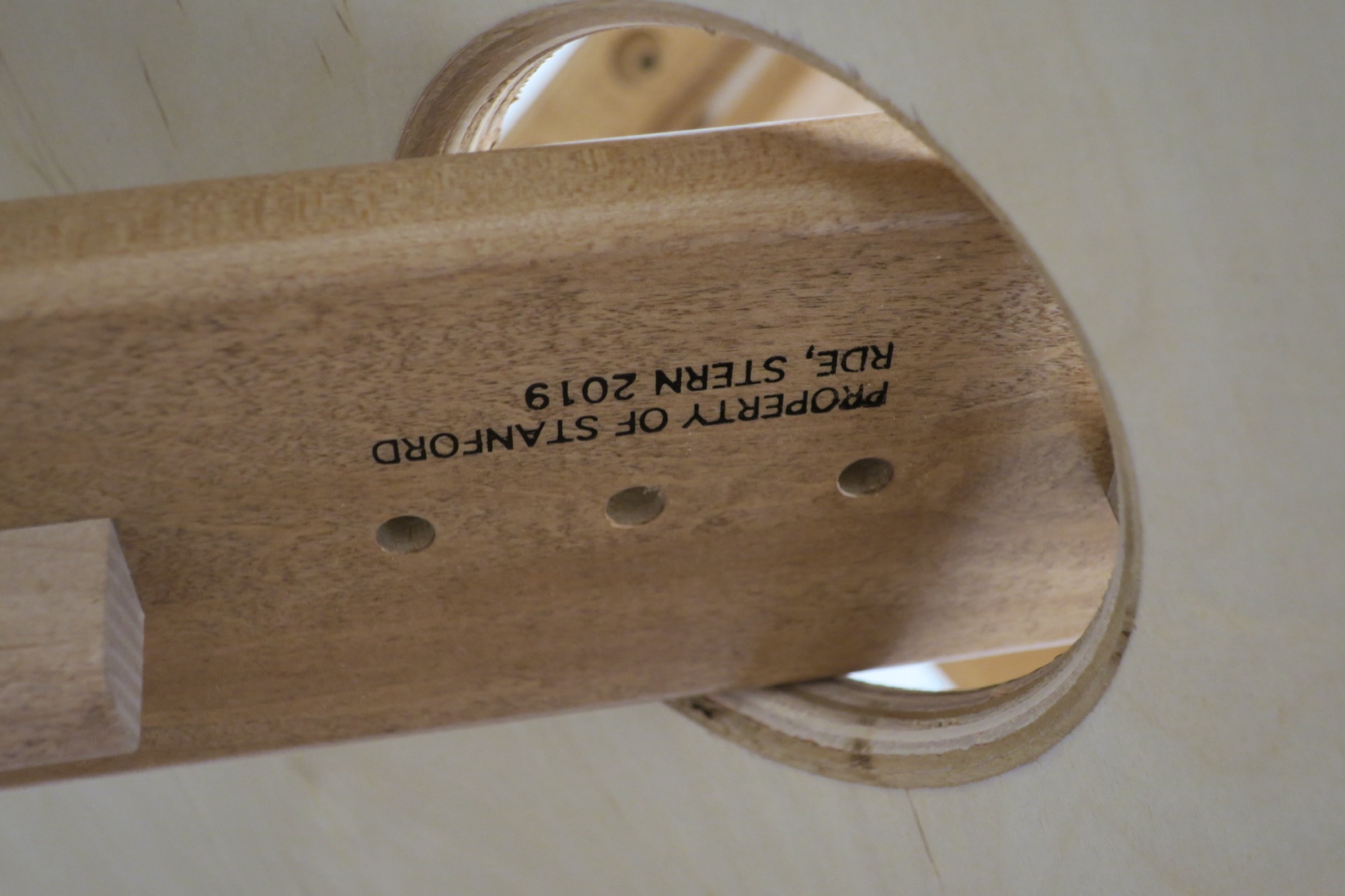 2: A Monument, 2023 — detail view, bed frame components against the wall
