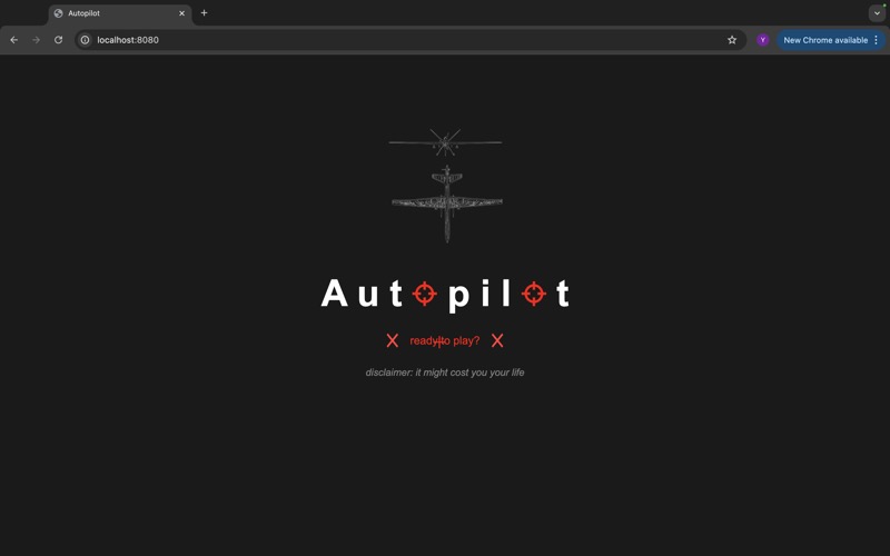 Autopilot, 2025 — eye-tracked targeting interface over degraded drone-mission footage